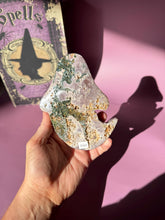 Load image into Gallery viewer, Druzy Pink Amethyst Ghost Crystal Pink Amethyst Geode Tower High Quality Crystal for Healing Energy Balance and Home Decor 3219
