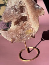 Load image into Gallery viewer, Druzy Pink Amethyst Ghost Crystal Pink Amethyst Geode Tower High Quality Crystal for Healing Energy Balance and Home Decor 3218
