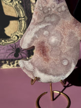 Load image into Gallery viewer, Druzy Pink Amethyst Ghost Crystal Pink Amethyst Geode Tower High Quality Crystal for Healing Energy Balance and Home Decor 3218

