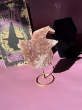 Load image into Gallery viewer, Druzy Pink Amethyst Pumpkin Crystal Pink Amethyst Geode Tower High Quality Crystal for Healing Energy Balance and Home Decor 3218
