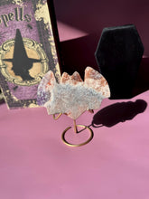 Load image into Gallery viewer, Druzy Pink Amethyst Bat Crystal Pink Amethyst Geode Tower High Quality Crystal for Healing Energy Balance and Home Decor 3219
