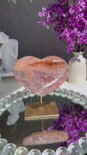 Load and play video in Gallery viewer, Pink amethyst heart 2818
