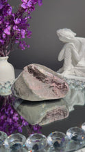 Load and play video in Gallery viewer, Pink jasper geode with Amethyst 1955
