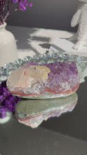 Load and play video in Gallery viewer, Amethyst geode with calcite  2728

