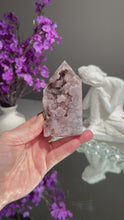 Load and play video in Gallery viewer, Druzy pink amethyst tower 2789
