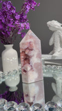 Load and play video in Gallery viewer, Druzy pink amethyst tower 2787
