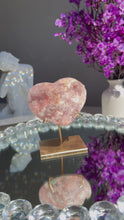 Load and play video in Gallery viewer, Pink amethyst heart 2816
