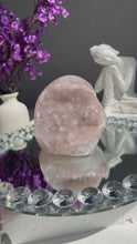 Load and play video in Gallery viewer, Pink rainbow amethyst cut base 1718
