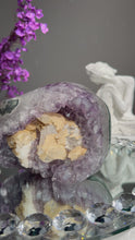 Load and play video in Gallery viewer, XL Amethyst geode with calcite   2733
