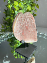 Load image into Gallery viewer, Pink Jasper stalactite heart   2034
