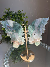 Load image into Gallery viewer, Moss agate butterfly wings     2125

