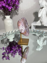 Load image into Gallery viewer, Druzy Pink amethyst heart with amethyst  2333
