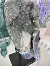 Load image into Gallery viewer, Green druzy agate free form    2298
