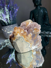 Load image into Gallery viewer, Amethyst specimen with jasper and calcite   2482
