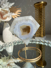 Load image into Gallery viewer, Golden Druzy Agate diamond   2506
