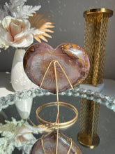 Load image into Gallery viewer, Druzy Agate heart   2508
