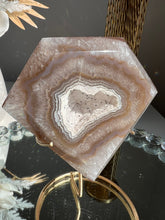 Load image into Gallery viewer, Brown Druzy Agate diamond   2507
