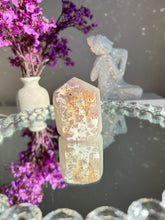 Load image into Gallery viewer, amethyst tower with sugar druzy  26161
