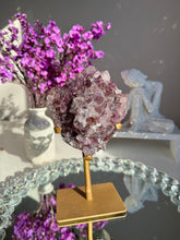 Load image into Gallery viewer, druzy amethyst geode  2643 amethyst cluster amethyst flower
