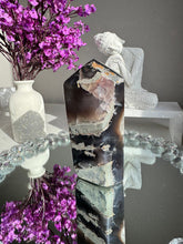 Load image into Gallery viewer, amethyst tower with agate  2620
