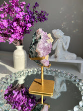 Load image into Gallery viewer, druzy amethyst geode with calcite   2655
