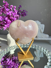 Load image into Gallery viewer, Lilac druzy amethyst and agate heart   10150
