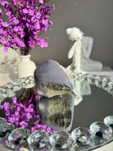 Load image into Gallery viewer, Lilac purple druzy agate geode  1979
