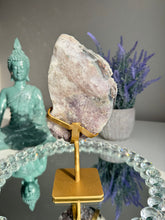 Load image into Gallery viewer, druzy amethyst geode with jasper  2658

