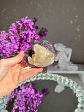 Load image into Gallery viewer, amethyst with calcite  2664 1
