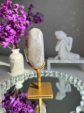 Load image into Gallery viewer, Lilac druzy amethyst and agate heart   10150
