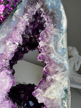 Load image into Gallery viewer, Amethyst cave with portal and blue banded agate  and jasper    2660

