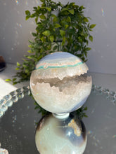Load image into Gallery viewer, Sugar druzy agate sphere
