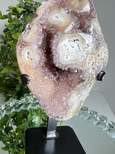 Load image into Gallery viewer, Amethyst on Jasper stalactite freeform
