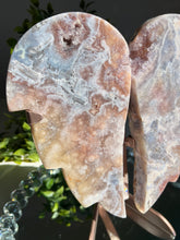 Load image into Gallery viewer, Pink amethyst angel wing pair 2010
